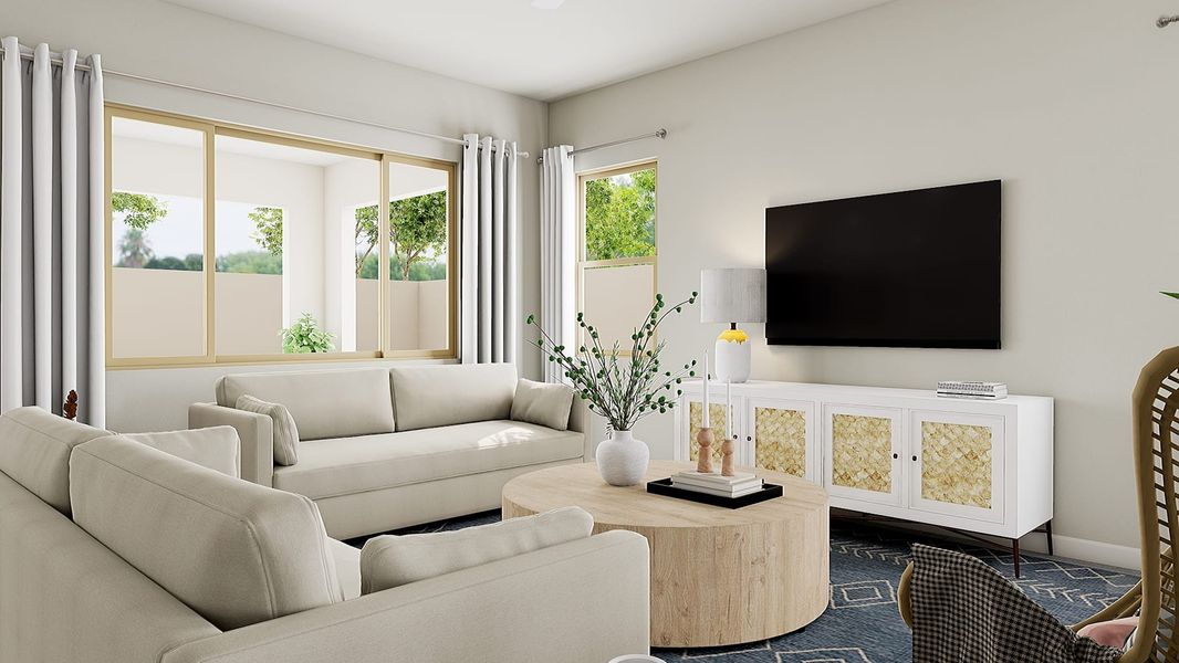 Representative furnished interior of a home built from the Echo Plan 4508 by Tri Pointe Homes in Soleo, San Tan Valley (Image 5).