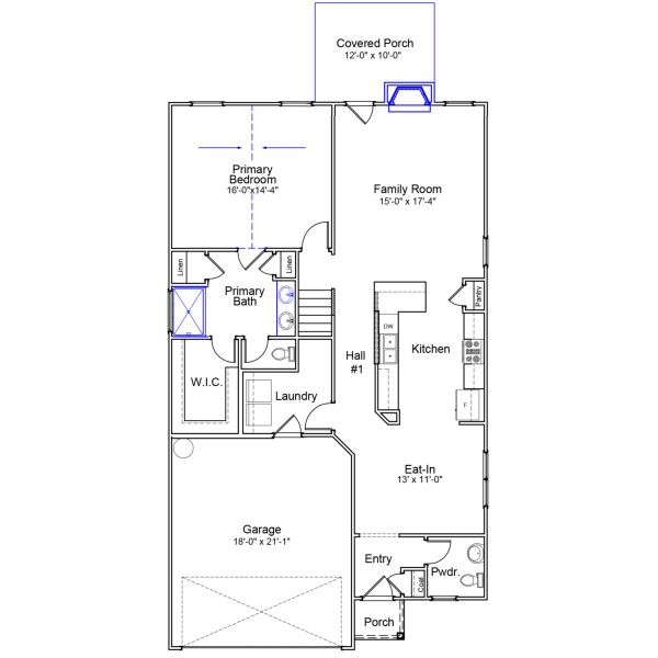 2D floor plan layout of this home in Winston Point, Gilbert, SC (Image 5).
