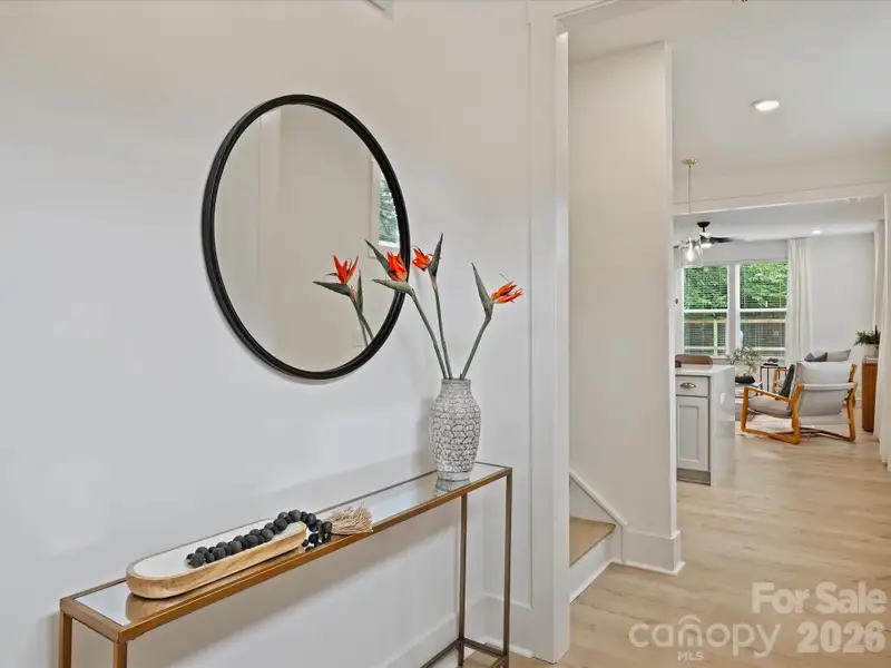 Furnished interior view inside a new home in , Charlotte (Image 5). Furnished interior view inside a new home in , Charlotte (Image 5).
