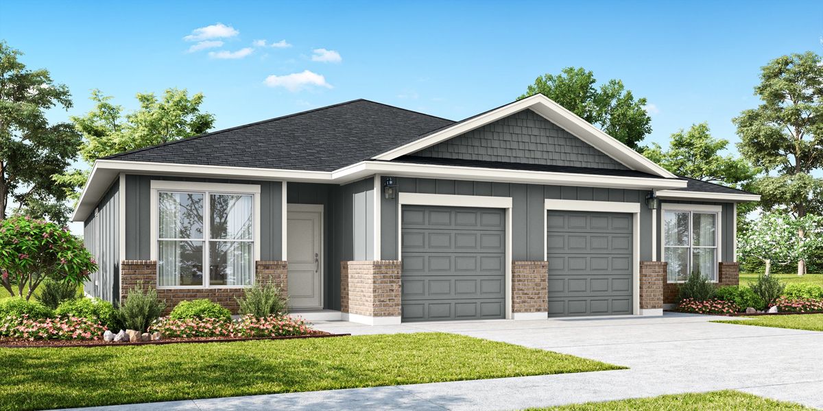 Representative exterior photo of a completed home built from the Nolan by Flintrock Builder in College Park, Troy, TX (Image 5).