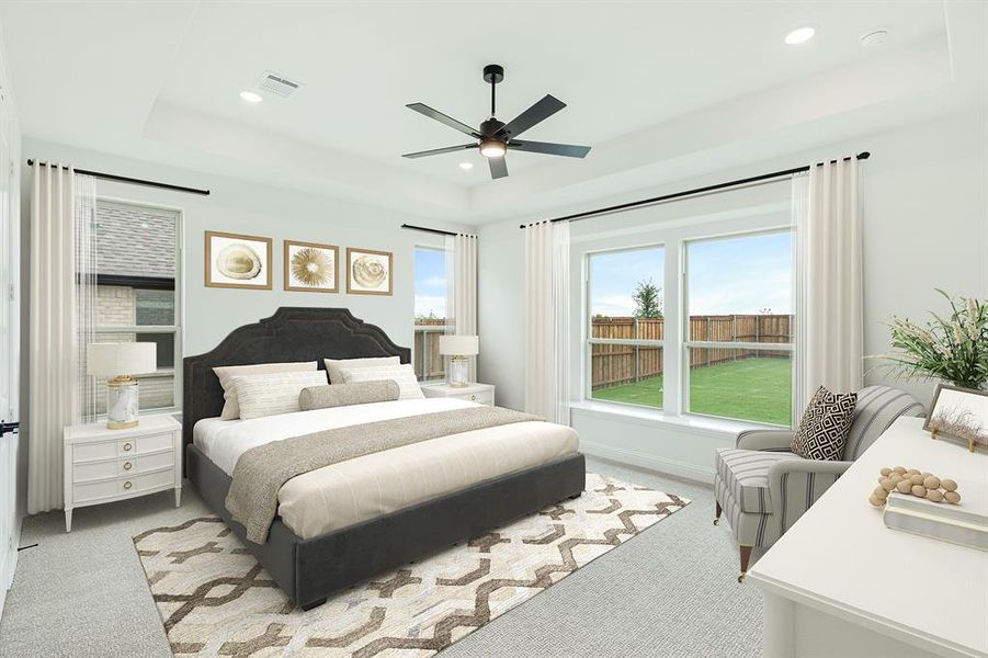 Furnished interior view inside a new home in Mosaic, Celina (Image 29).