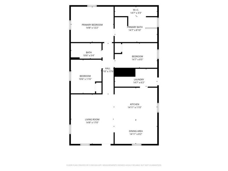 2D floor plan layout of this home in , Villa Rica, GA (Image 3).