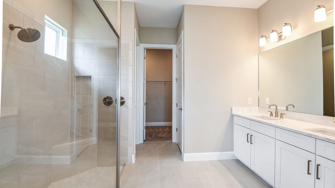 Furnished interior view inside a new home in Esplanade at Wiregrass Ranch, Wesley Chapel (Image 9).