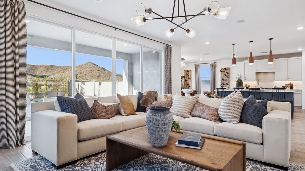 Representative furnished interior of a home built from the Miraval by D.R. Horton in The Ridge at Stone Butte, Phoenix (Image 14).
