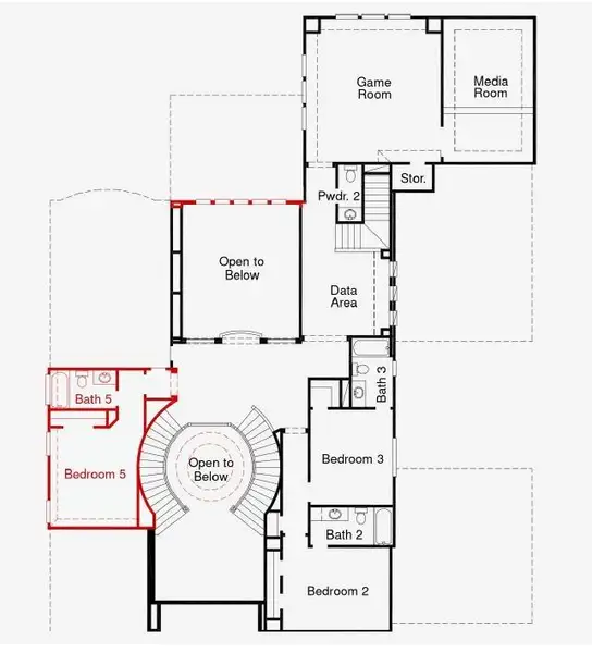 2D floor plan layout of this home in Dunham Pointe, Cypress, TX (Image 3). 2D floor plan layout of this home in Dunham Pointe, Cypress, TX (Image 3).