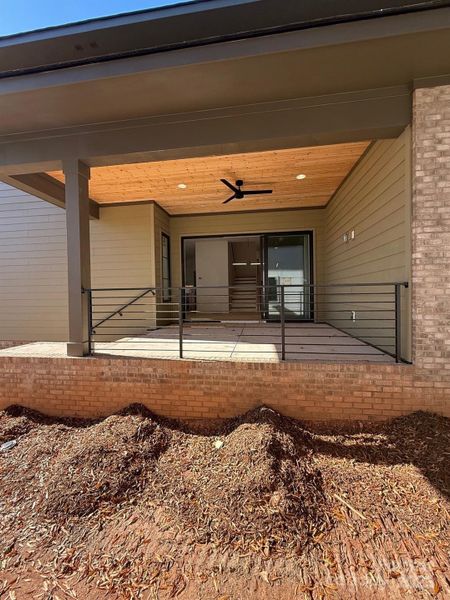 Exterior details and patio area of a home in , Charlotte (Image 2). Exterior details and patio area of a home in , Charlotte (Image 2).
