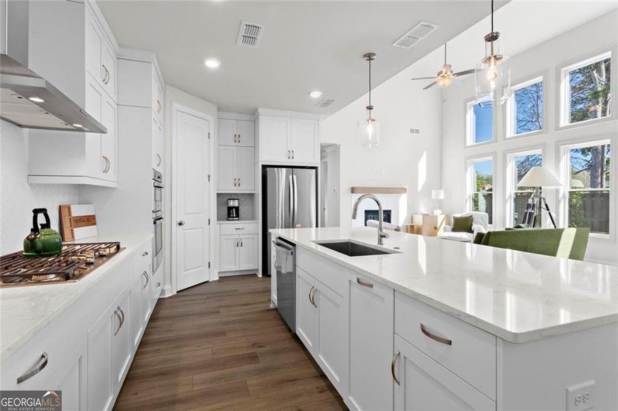 Furnished interior view inside a new home in Promenade at Sawnee Village, Cumming (Image 5).