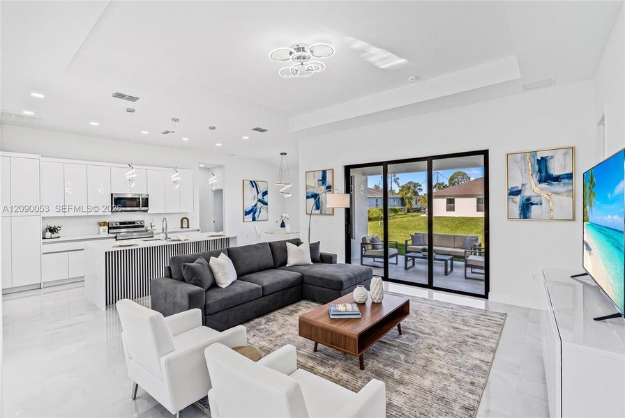 Furnished interior view inside a new home in , Lehigh Acres (Image 8). Furnished interior view inside a new home in , Lehigh Acres (Image 8).