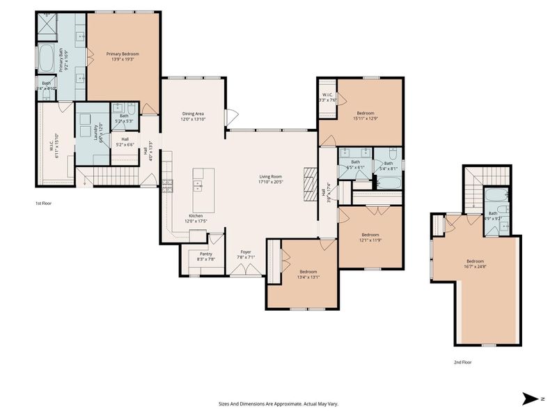 2D floor plan layout of this home in , Montgomery, TX (Image 6).