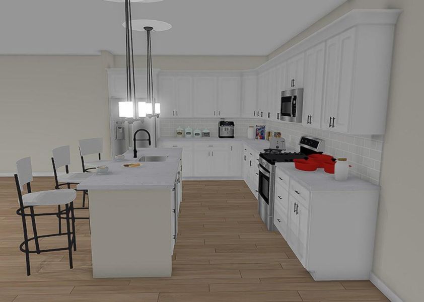 Furnished interior view inside a new home in , Martin (Image 4).