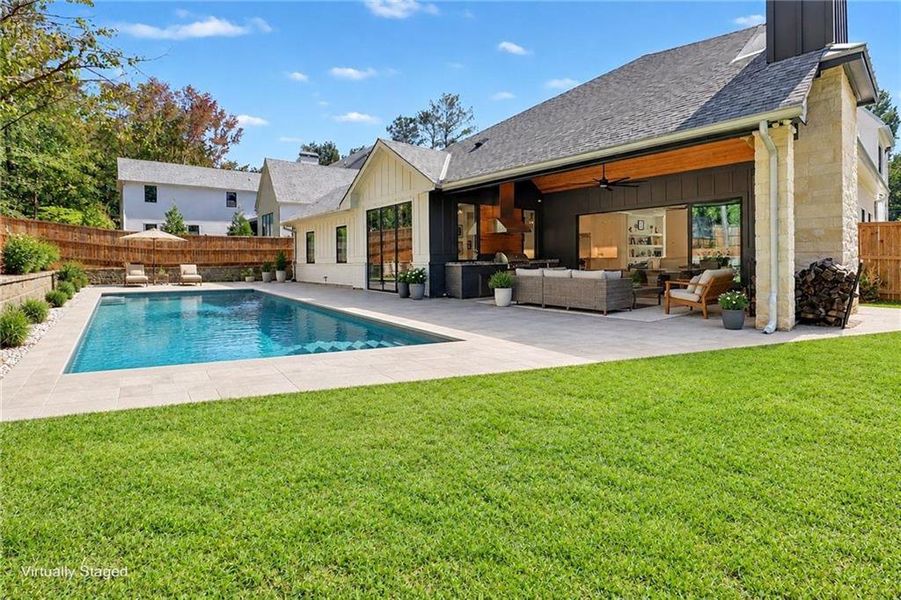 Exterior details and patio area of a home in , Alpharetta (Image 28).