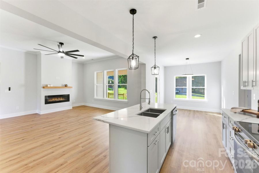 Furnished interior view inside a new home in , Conover (Image 6).