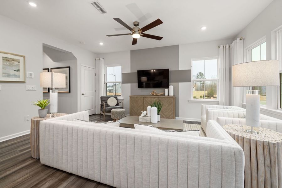 Furnished interior view inside a new home in Solana, Durham (Image 7).