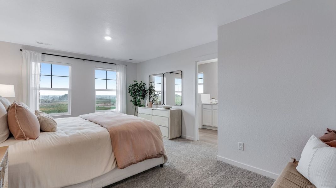 Furnished interior view inside a new home in Vista Meadows, Fort Lupton (Image 10).