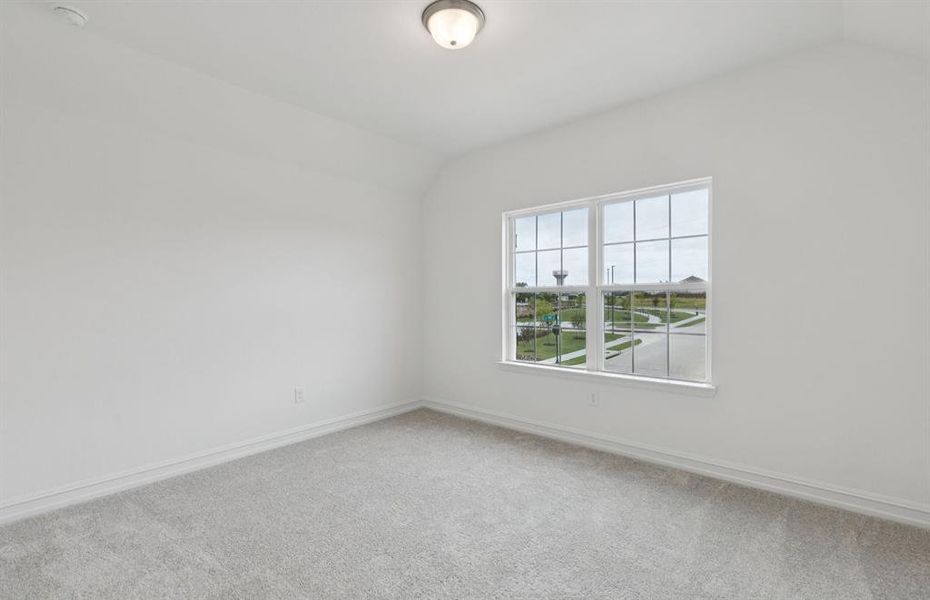 Secondary bedroom designed with generous storage solutions  *Real home pictured