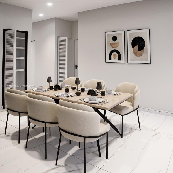 Furnished interior view inside a new home in , Florida City (Image 6).