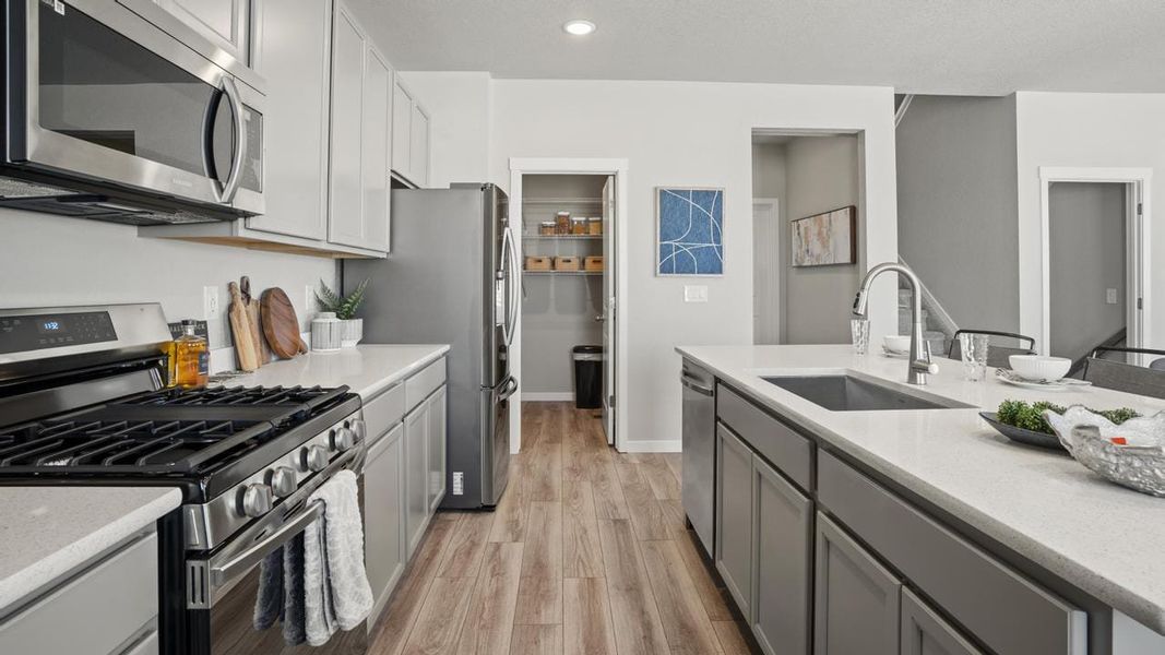 Representative furnished interior of a home built from the Elm by View Homes in Aspen Ranch, Fountain (Image 12).
