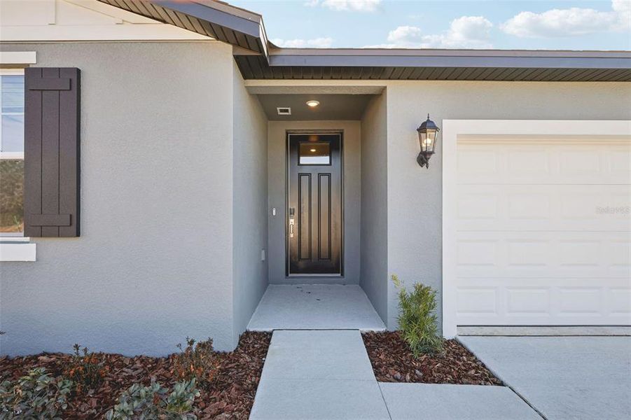 Exterior details and patio area of a home in Leyland Preserve - Classic Series, Brooksville (Image 3).