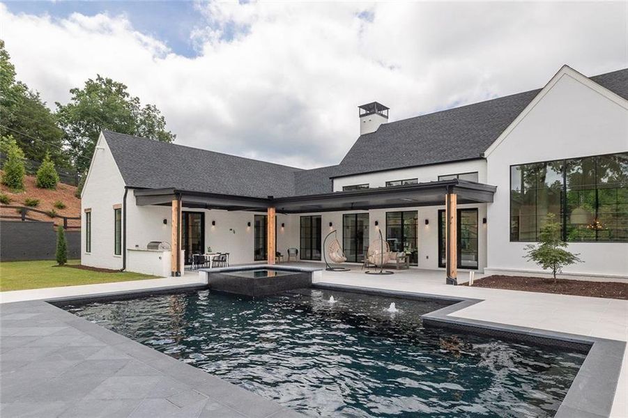 Exterior details and patio area of a home in , Canton (Image 30).