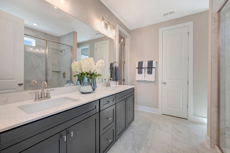 Representative furnished interior of a home built from the Collins by Beazer Homes in Friendship Village, Apex (Image 15).