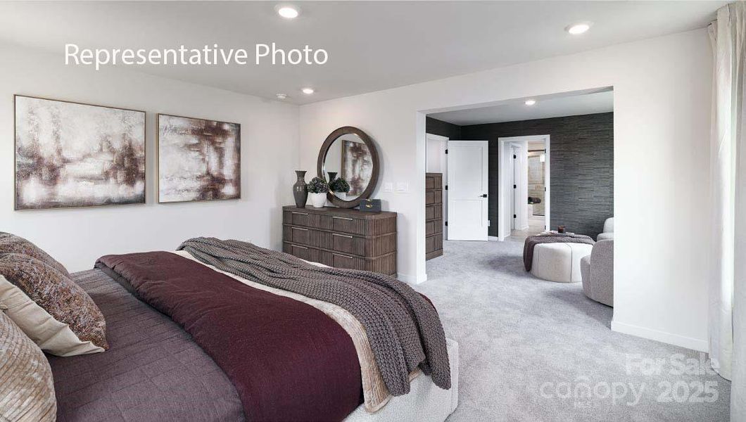 Furnished interior view inside a new home in Sanctuary at Southgate, Indian Trail (Image 29).