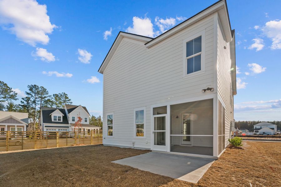 Exterior details and patio area of a home in Nexton, Summerville (Image 3).