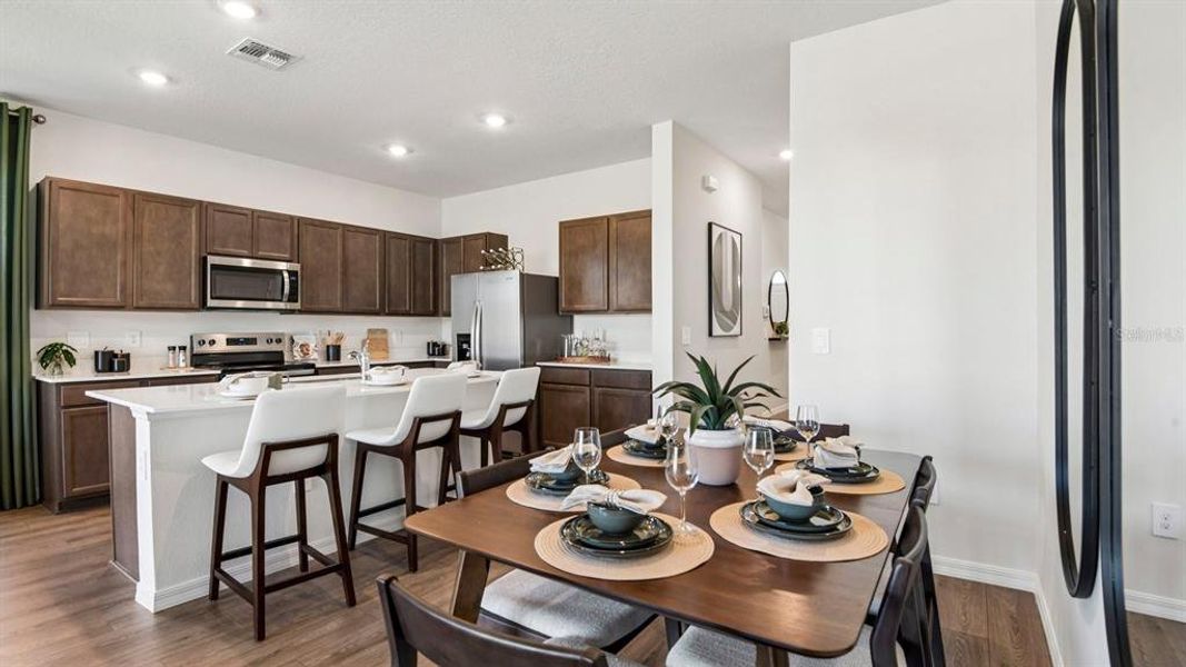 Furnished interior view inside a new home in Sanctuary at Citrus Park Townhomes, Tampa (Image 9).