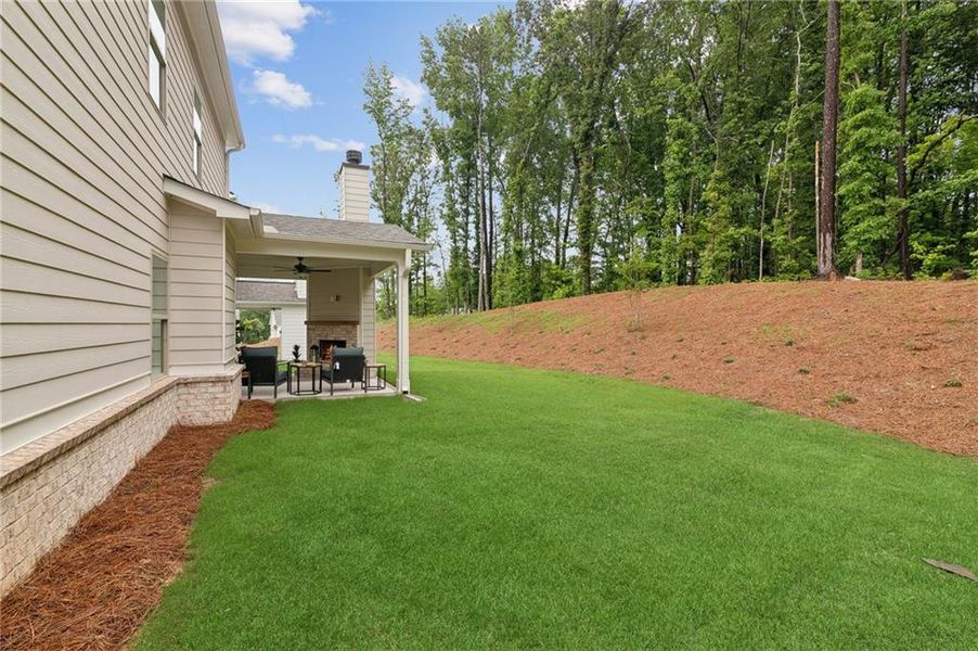 Exterior details and patio area of a home in , Flowery Branch (Image 29). Exterior details and patio area of a home in , Flowery Branch (Image 29).