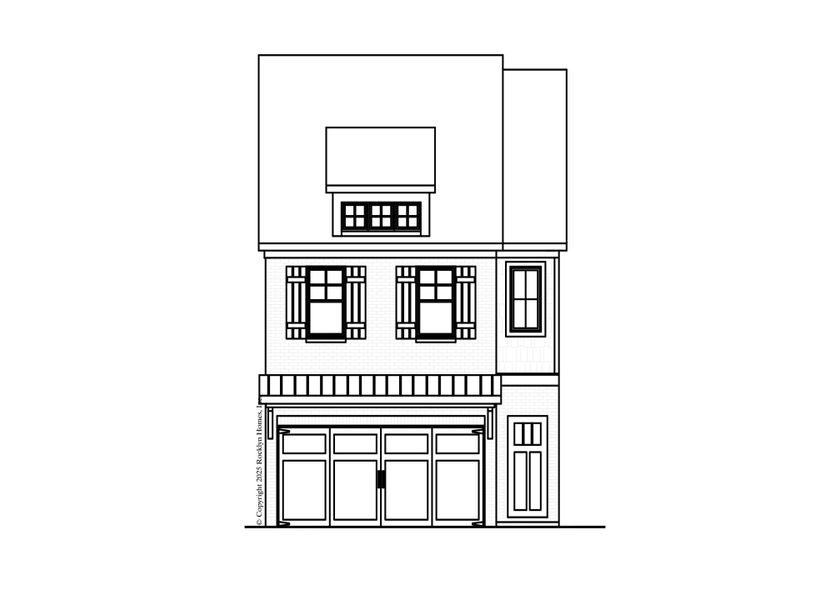 Representative rendering of the exterior for the Hanover by Rocklyn Homes (Image 3). Representative rendering of the exterior for the Hanover by Rocklyn Homes (Image 3).