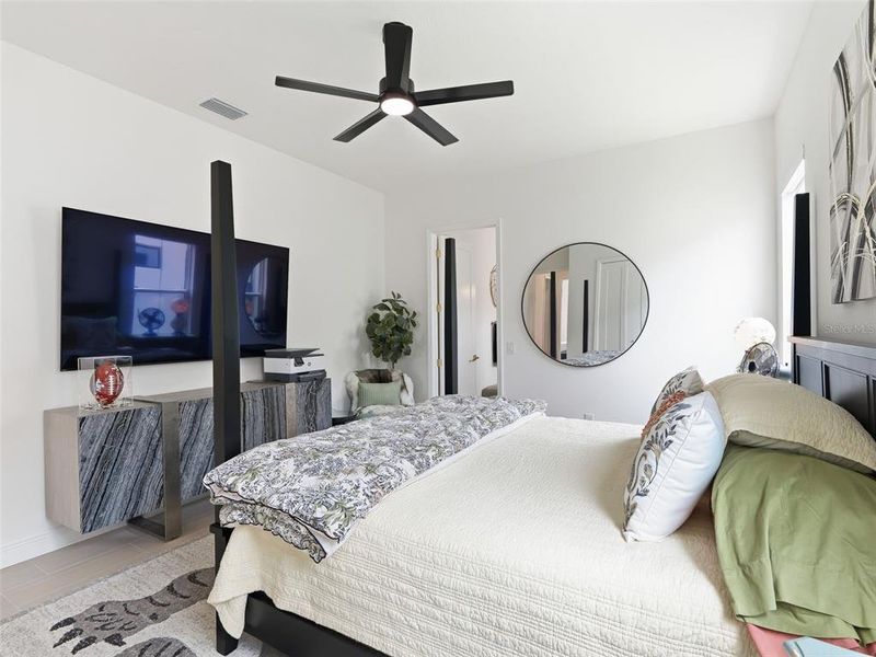 Furnished interior view inside a new home in , The Villages (Image 73). Furnished interior view inside a new home in , The Villages (Image 73).