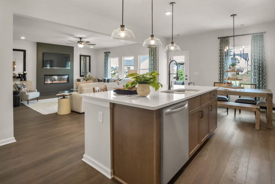 Furnished interior view inside a new home in The Oaks, Clarksville (Image 4).