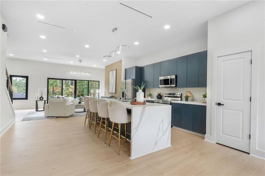 Furnished interior view inside a new home in , Decatur (Image 12).