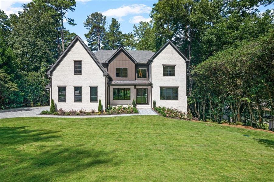 Front exterior of a new home in , Atlanta, GA, highlighting curb appeal (Image 30). Front exterior of a new home in , Atlanta, GA, highlighting curb appeal (Image 30).