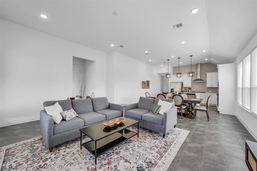 Open concept living room
