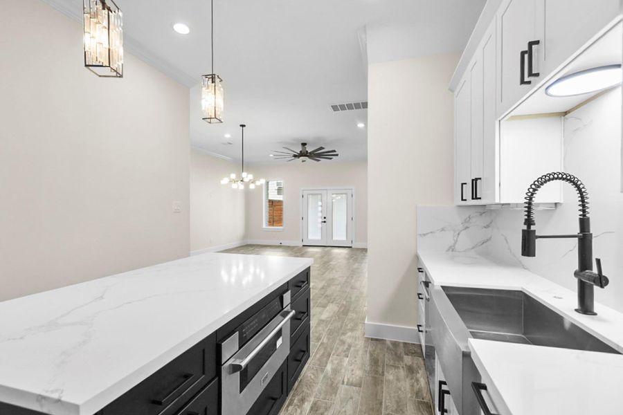 Furnished interior view inside a new home in , Houston (Image 8). Furnished interior view inside a new home in , Houston (Image 8).