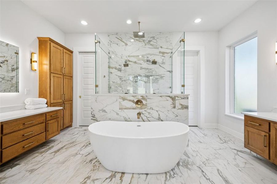 Furnished interior view inside a new home in , Flower Mound (Image 11).