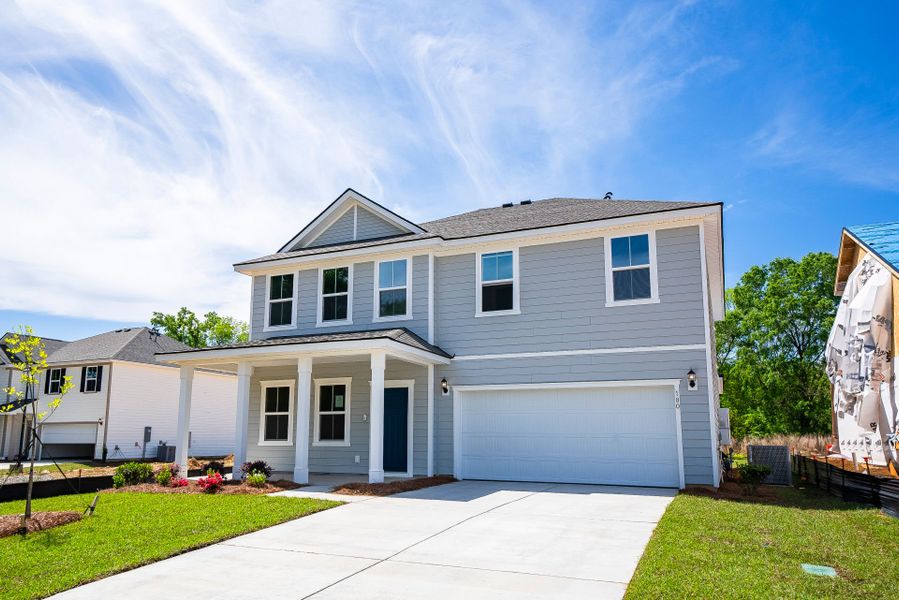 Front exterior of a new home in Monroe Preserve, Chapin, SC, highlighting curb appeal (Image 20).