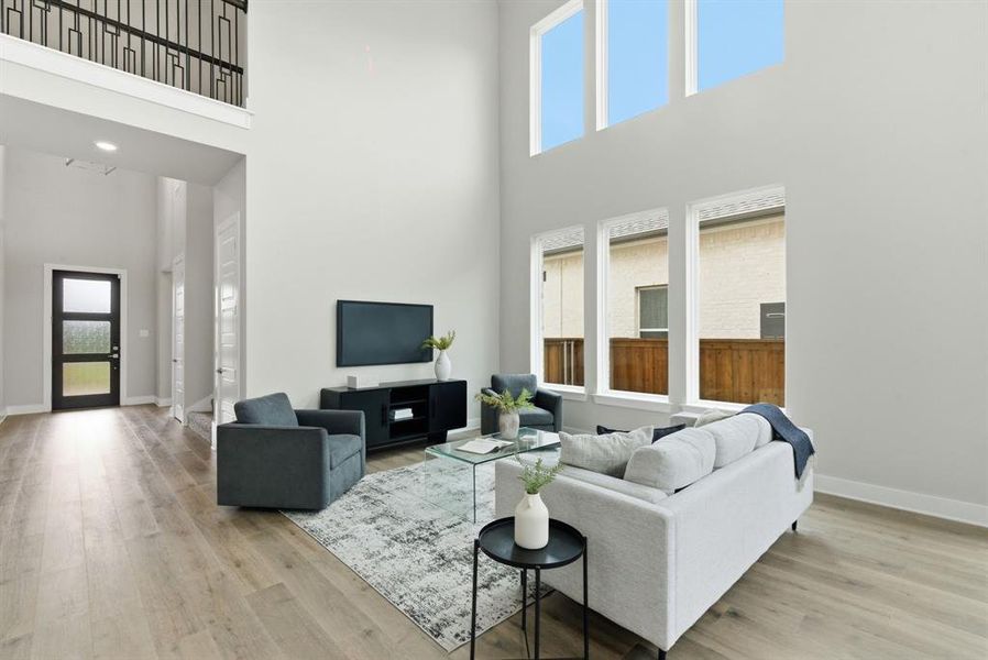 Furnished interior view inside a new home in Walsh, Fort Worth (Image 7). Furnished interior view inside a new home in Walsh, Fort Worth (Image 7).
