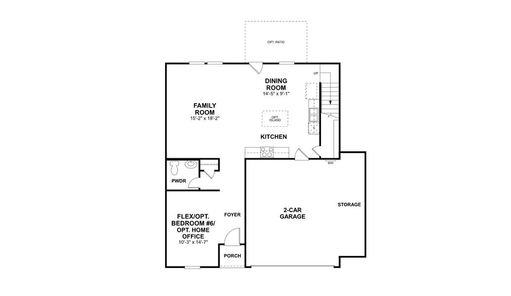 2D floor plan layout for the Donley by M/I Homes in Verano Farms, Von Ormy, TX (Image 4). 2D floor plan layout for the Donley by M/I Homes in Verano Farms, Von Ormy, TX (Image 4).