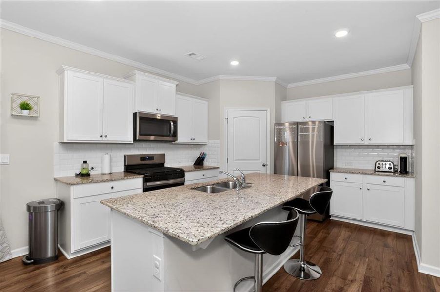 Furnished interior view inside a new home in , Buford (Image 29).