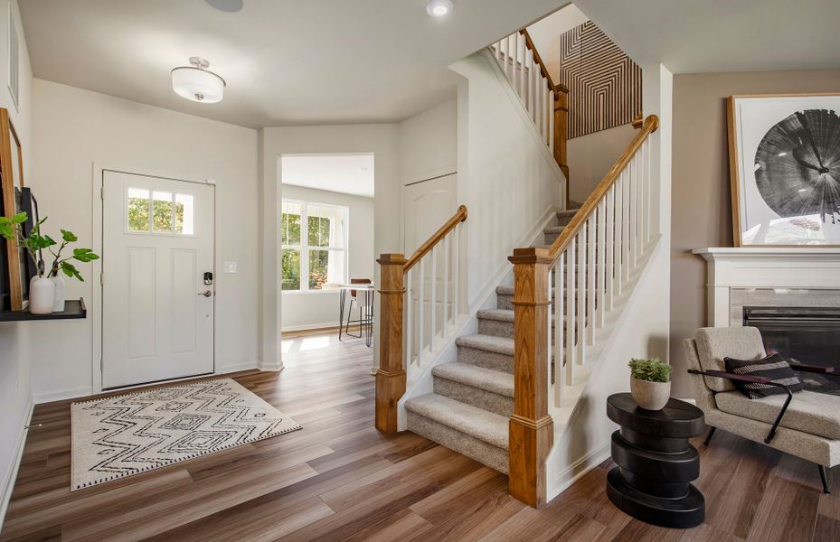 Furnished interior view inside a new home in Forest Creek, Waxhaw (Image 10). Furnished interior view inside a new home in Forest Creek, Waxhaw (Image 10).