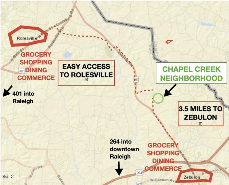 Chapel Creek area map Chapel Creek area map