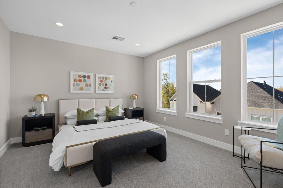 Furnished interior view inside a new home in , Houston (Image 28).