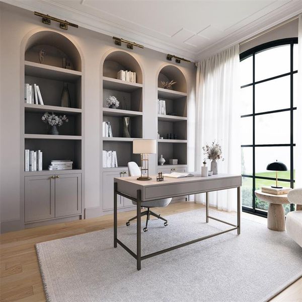 Furnished interior view inside a new home in , Dallas (Image 3).