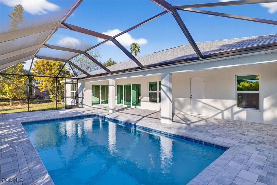 Exterior details and patio area of a home in Cape Coral, Cape Coral (Image 24).
