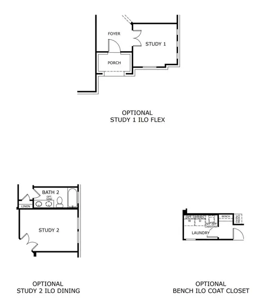 2D floor plan layout for the Concept 2199 by Risewell Homes in Massey Meadows, Midlothian, TX (Image 3).