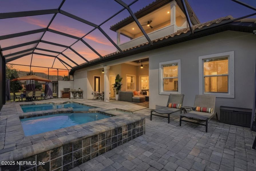 Exterior details and patio area of a home in , Palm Coast (Image 40).