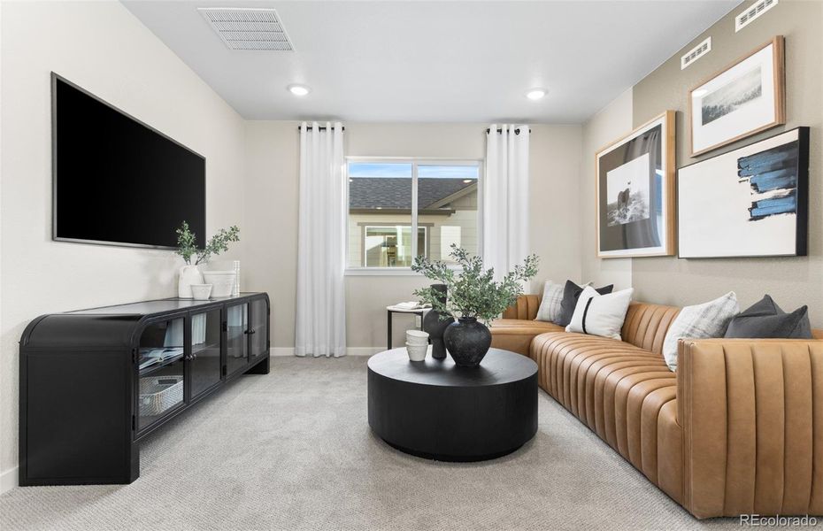 Furnished interior view inside a new home in Barefoot Village, Firestone (Image 7).