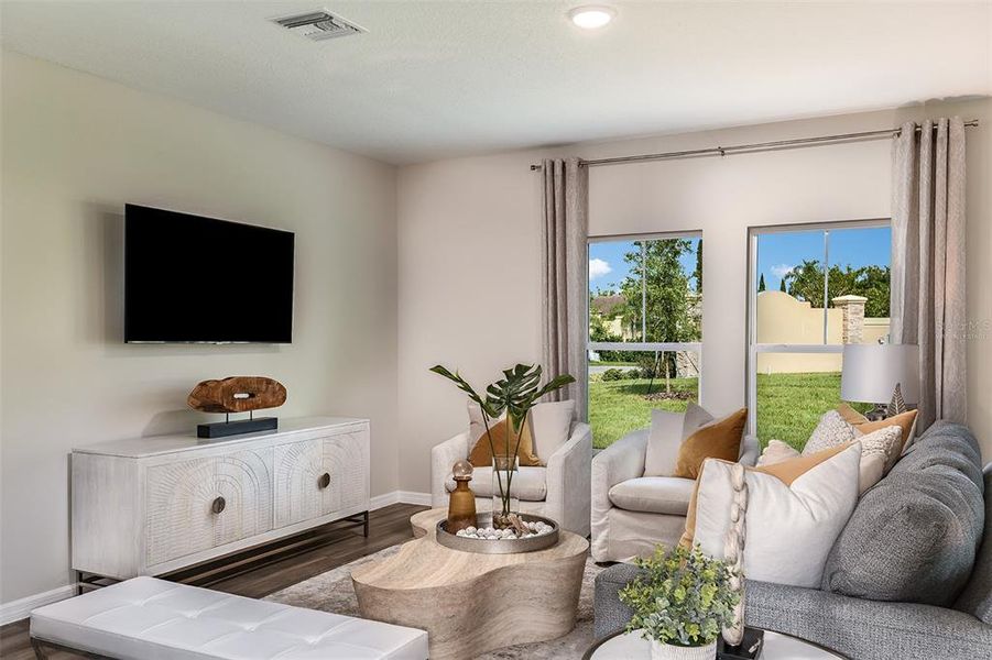 Furnished interior view inside a new home in Crosswinds, Haines City (Image 13).