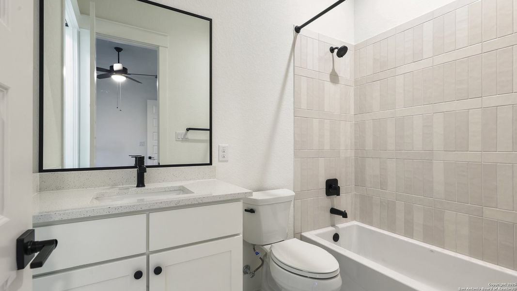 Furnished interior view inside a new home in , New Braunfels (Image 14).